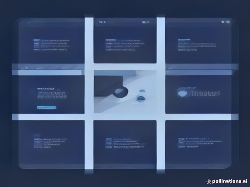 dark mode website design illustration