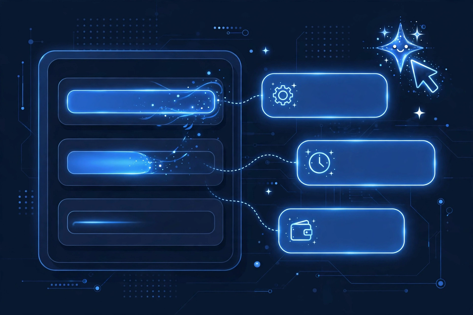 Smart contact form guided by AI chat bubbles asking follow-up questions about service, timing and needs
