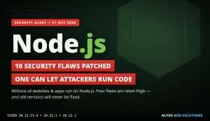 Node.js Security Alert: 10 Flaws Patched — Including One That Can Let Attackers Run Code on Your Server
