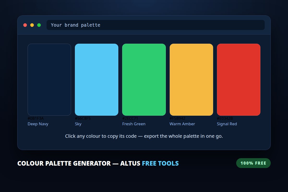 Colour Palette Generator preview