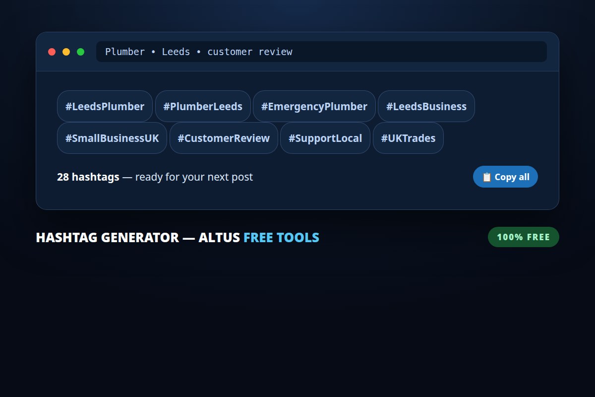 Hashtag Generator preview