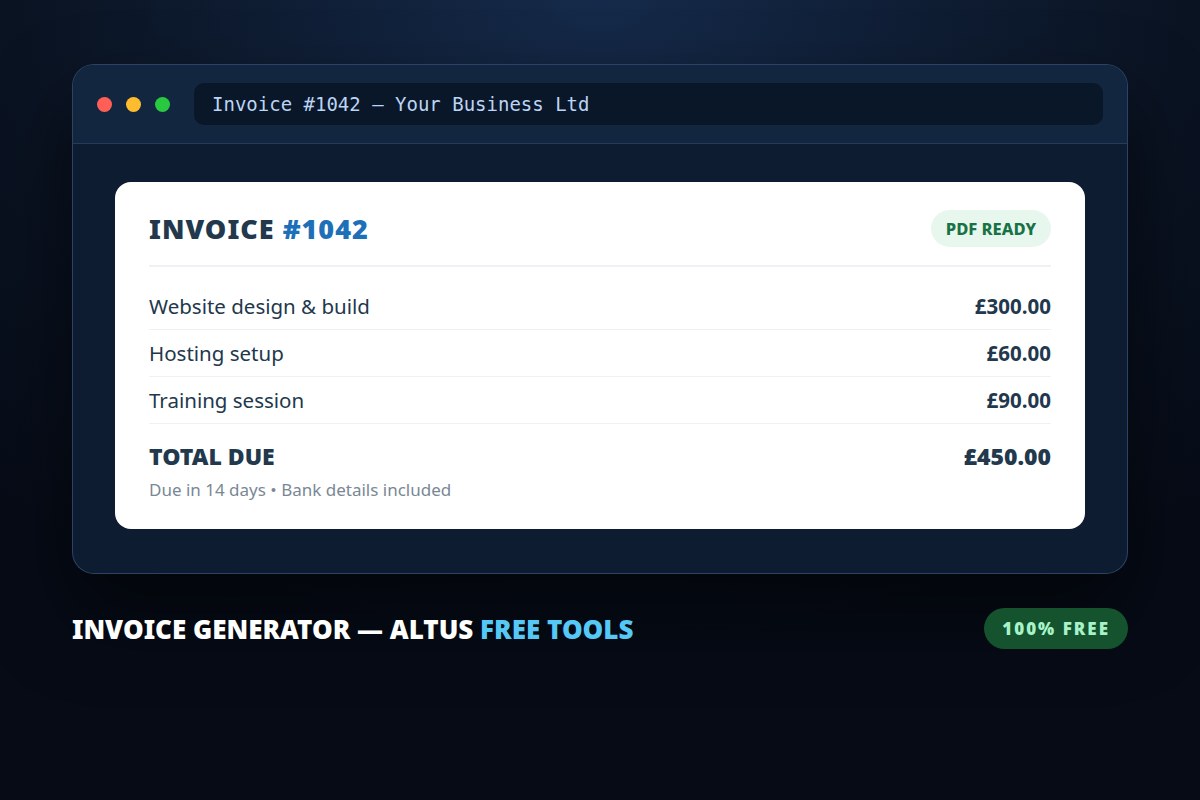 Invoice Generator preview