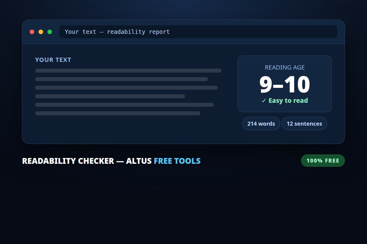Readability Checker preview